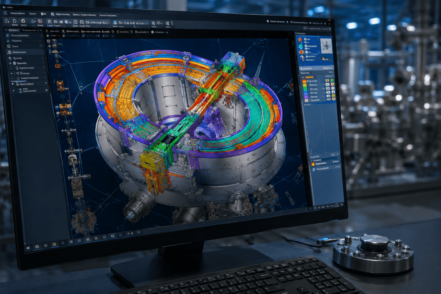 Modelo CAD para ingeniería e integración de sistemas